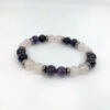 Bracelet Améthyste et Quartz Rose