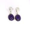 Boucles d'Oreilles Améthyste en Argent