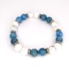 Bracelet Howlite et Apatite bleue
